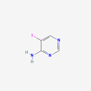 5-Iodopyrimidin-4-amine chemical structure (CAS 91416-96-5)