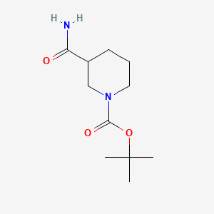 1-Boc-3-Carbamoylpiperidine chemical structure (CAS 91419-49-7)