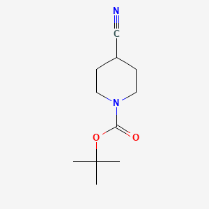 tert-Butyl 4-cyanopiperidine-1-carboxylate chemical structure (CAS 91419-52-2)