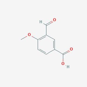 3-Formyl-4-methoxybenzoic acid chemical structure (CAS 91420-99-4)