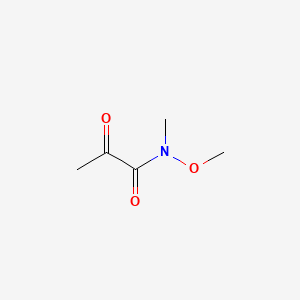 N-Methoxy-N-methyl-2-oxopropanamide chemical structure (CAS 914220-85-2)