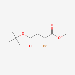 4-(tert-Butyl) 1-methyl 2-bromosuccinate chemical structure (CAS 914224-29-6)