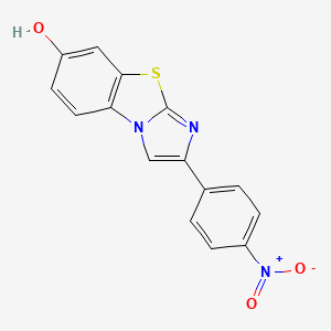 2-(4-Nitrophenyl)benzo[d]imidazo[2,1-b]thiazol-7-ol chemical structure (CAS 914224-34-3)