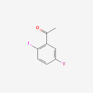1-(5-Fluoro-2-iodophenyl)ethanone chemical structure (CAS 914225-70-0)