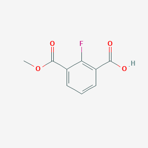 2-Fluoro-3-(methoxycarbonyl)benzoic acid chemical structure (CAS 914301-44-3)
