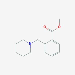 Methyl 2-(piperidin-1-ylmethyl)benzoate chemical structure (CAS 914347-17-4)