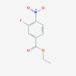 Ethyl 3-fluoro-4-nitrobenzoate chemical structure (CAS 914347-91-4)