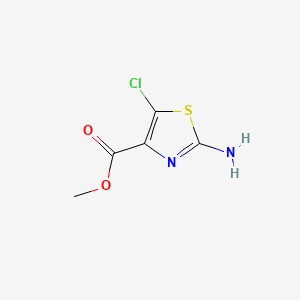 Methyl 2-amino-5-chlorothiazole-4-carboxylate chemical structure (CAS 914348-76-8)