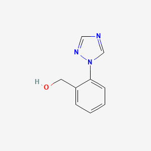 (2-(1H-1,2,4-Triazol-1-yl)phenyl)methanol chemical structure (CAS 914349-48-7)