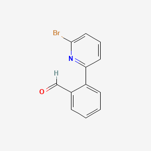 2-(6-Bromopyridin-2-yl)benzaldehyde chemical structure (CAS 914349-51-2)