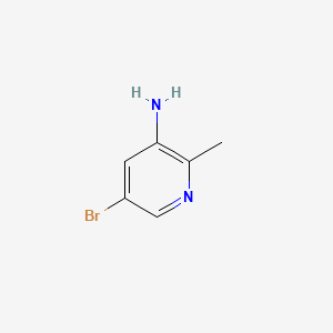 5-Bromo-2-methylpyridin-3-amine chemical structure (CAS 914358-73-9)