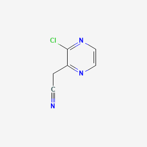 2-(3-Chloropyrazin-2-yl)acetonitrile chemical structure (CAS 914360-88-6)