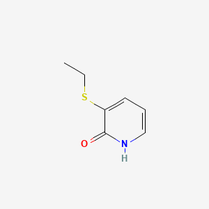 3-(Ethylthio)pyridin-2(1H)-one chemical structure (CAS 914482-26-1)