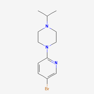 1-(5-Bromopyridin-2-yl)-4-isopropylpiperazine chemical structure (CAS 914606-84-1)