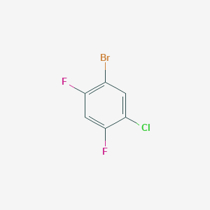 1-Bromo-5-chloro-2,4-difluorobenzene chemical structure (CAS 914636-89-8)