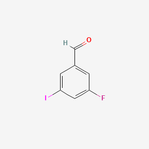 3-Fluoro-5-iodobenzaldehyde chemical structure (CAS 914636-93-4)
