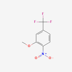 2-Methoxy-1-nitro-4-(trifluoromethyl)benzene chemical structure (CAS 914636-97-8)
