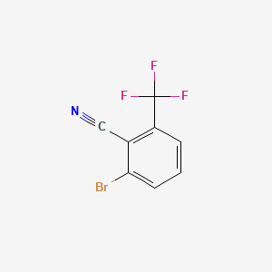 2-Bromo-6-(trifluoromethyl)benzonitrile chemical structure (CAS 914637-35-7)