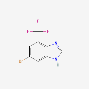 6-Bromo-4-(trifluoromethyl)-1H-benzo[d]imidazole chemical structure (CAS 914637-51-7)