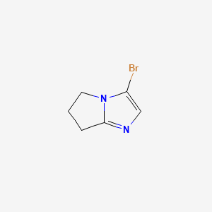 3-Bromo-6,7-dihydro-5H-pyrrolo[1,2-a]imidazole chemical structure (CAS 914637-88-0)
