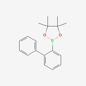 2-([1,1'-Biphenyl]-2-yl)-4,4,5,5-tetramethyl-1,3,2-dioxaborolane chemical structure (CAS 914675-52-8)