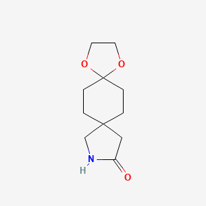 1,4-Dioxa-10-azadispiro[4.2.4.2]tetradecan-11-one chemical structure (CAS 914780-95-3)