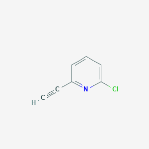 2-Chloro-6-ethynylpyridine chemical structure (CAS 914950-09-7)