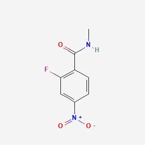 2-Fluoro-N-methyl-4-nitrobenzamide chemical structure (CAS 915087-24-0)