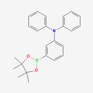 N,N-Diphenyl-3-(4,4,5,5-tetramethyl-1,3,2-dioxaborolan-2-yl)aniline chemical structure (CAS 915088-14-1)