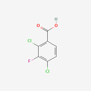 2,4-Dichloro-3-fluorobenzoic acid chemical structure (CAS 915145-05-0)