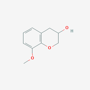8-Methoxychroman-3-ol chemical structure (CAS 91520-01-3)
