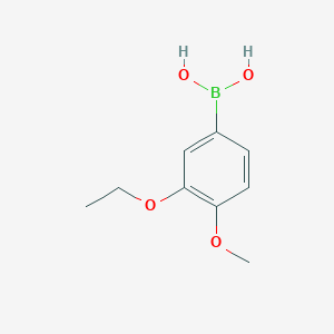 (3-Ethoxy-4-methoxyphenyl)boronic acid chemical structure (CAS 915201-13-7)