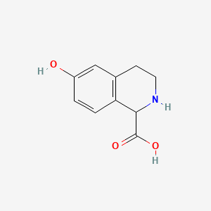 6-Hydroxy-1,2,3,4-tetrahydroisoquinoline-1-carboxylic acid chemical structure (CAS 91523-50-1)