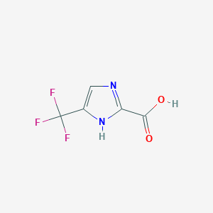 5-(Trifluoromethyl)-1H-imidazole-2-carboxylic acid chemical structure (CAS 915230-46-5)