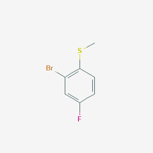 (2-Bromo-4-fluorophenyl)(methyl)sulfane chemical structure (CAS 91524-70-8)