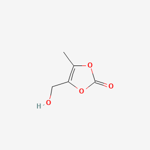 4-(Hydroxymethyl)-5-methyl-1,3-dioxol-2-one chemical structure (CAS 91526-18-0)