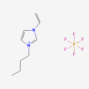 1-Butyl-3-vinyl-1H-imidazol-3-ium hexafluorophosphate(V) chemical structure (CAS 915358-85-9)
