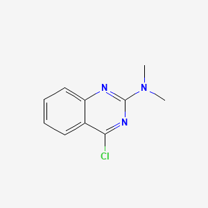 4-Chloro-N,N-dimethylquinazolin-2-amine chemical structure (CAS 91539-82-1)