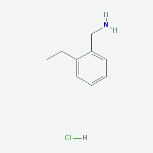 (2-Ethylphenyl)methanamine hydrochloride chemical structure (CAS 915395-32-3)