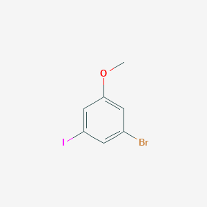 1-Bromo-3-iodo-5-methoxybenzene chemical structure (CAS 915412-18-9)
