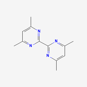 4,4',6,6'-Tetramethyl-2,2'-bipyrimidine chemical structure (CAS 91568-37-5)