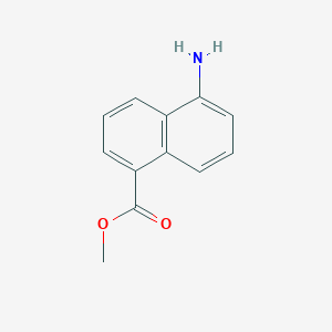 Methyl 5-amino-1-naphthoate chemical structure (CAS 91569-19-6)