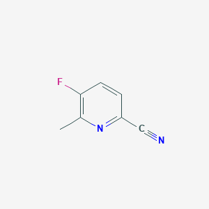5-Fluoro-6-methylpicolinonitrile chemical structure (CAS 915720-64-8)