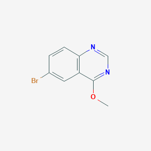 6-Bromo-4-methoxyquinazoline chemical structure (CAS 915924-79-7)
