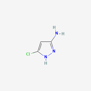 5-Chloro-1H-pyrazol-3-amine chemical structure (CAS 916211-79-5)