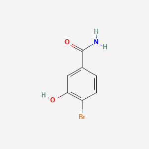 4-Bromo-3-hydroxybenzamide chemical structure (CAS 916213-59-7)