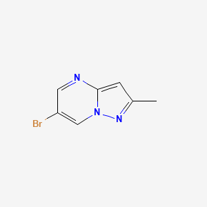 6-Bromo-2-methylpyrazolo[1,5-a]pyrimidine chemical structure (CAS 916256-65-0)