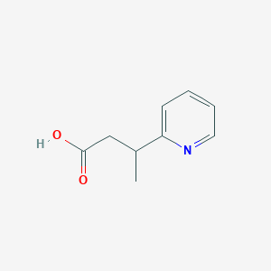 3-(Pyridin-2-yl)butanoic acid chemical structure (CAS 916262-56-1)