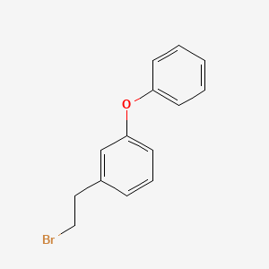 1-(2-Bromoethyl)-3-phenoxy-benzene chemical structure (CAS 91627-20-2)