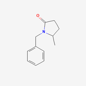 1-Benzyl-5-methylpyrrolidin-2-one chemical structure (CAS 91640-09-4)